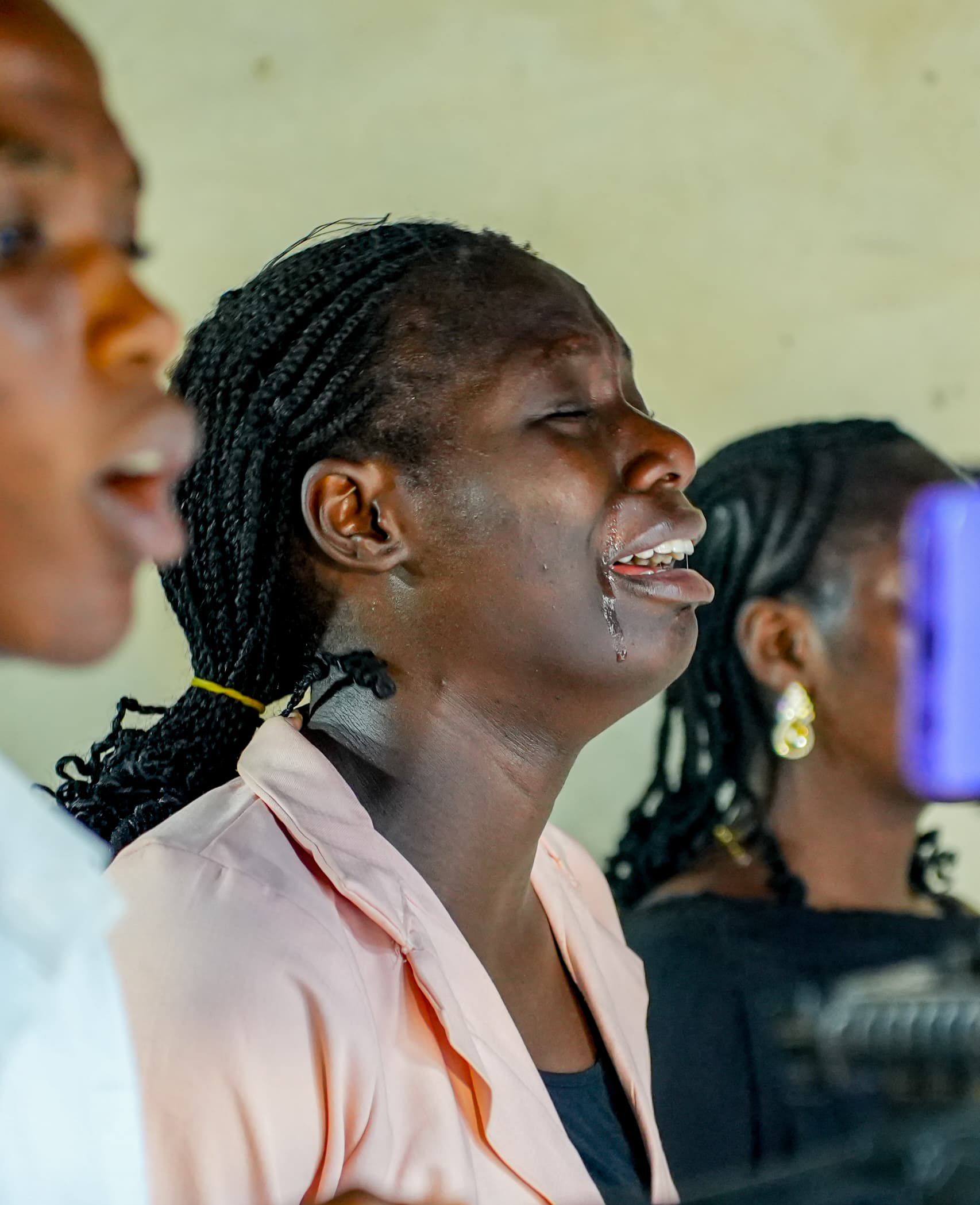 Worship service in session